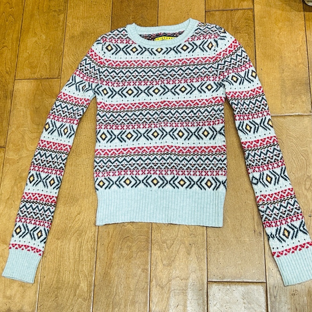 ❄️ Fair Isle Scandinavian Knit Christmas Sweater XS NWOT